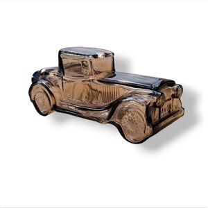 Vintage 70s Collector's Avon Roadster Car Glass Bottle Sterling Six After Shave